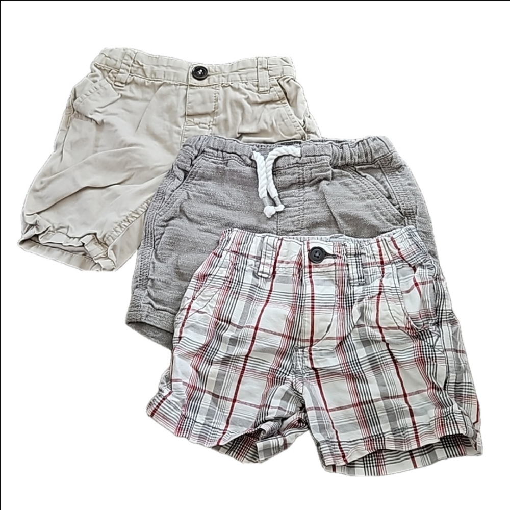 Shorts 3 pairs. 6-12 months